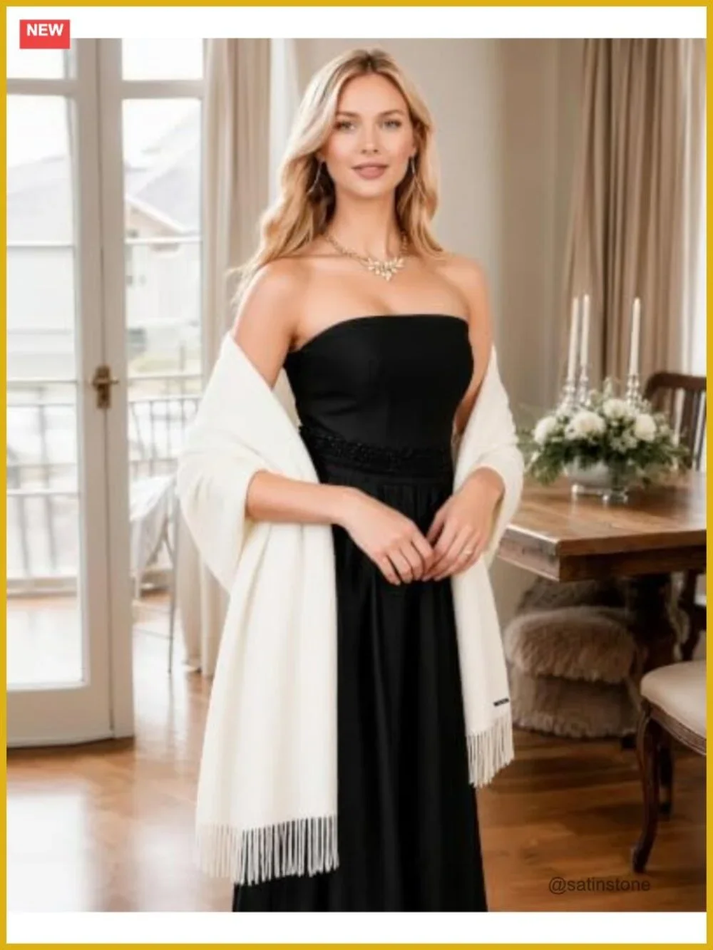 Pashmina Shawl Wrap Women Evening Dress Wedding Scarf